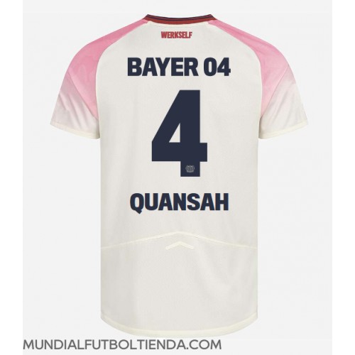 Camiseta Bayer Leverkusen Jarell Quansah #4 Segunda Equipación Replica 2025-26 mangas cortas Camiseta Bayer Leverkusen Jarell Quansah #4 Segunda Equipación Replica 2025-26 mangas cortas